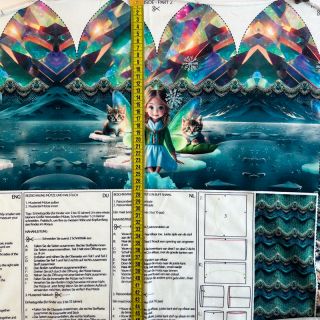 Dzianina dresowa Pet Fairy PANEL SET digital print