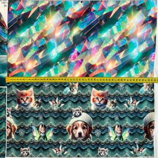 Dzianina dresowa Pet Fairy PANEL SET digital print