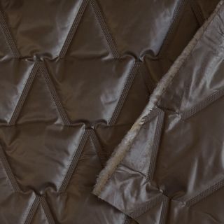 Pikowana tkanina Triangle taupe
