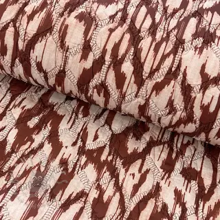 Pikowana tkanina Blurry Ikat brown