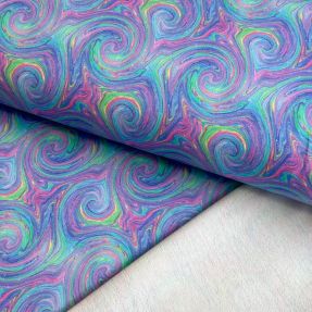 Dzianina dresowa Magic colours purple digital print