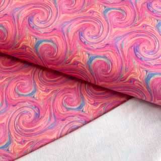 Dzianina dresowa Magic colours pink digital print