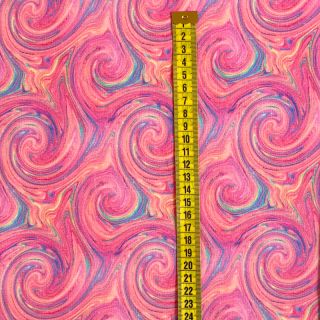 Dzianina dresowa Magic colours pink digital print