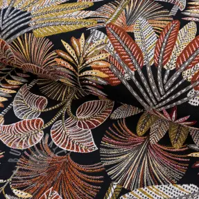 Tkanina dekoracyjna jacquard Mayorque noir