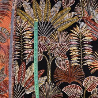 Tkanina dekoracyjna jacquard Mayorque noir