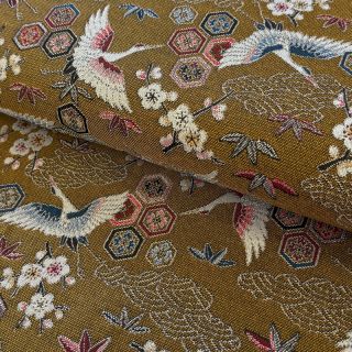 Tkanina dekoracyjna jacquard Grues or