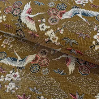 Tkanina dekoracyjna jacquard Grues or