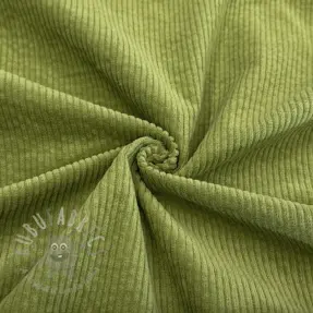 Sztruks 6W WASHED STRETCH green