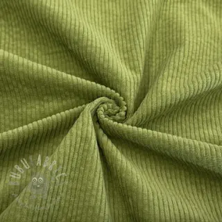 Sztruks 6W WASHED STRETCH green