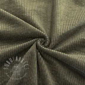 Sztruks 6W WASHED STRETCH camo green