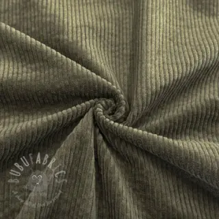 Sztruks 6W WASHED STRETCH camo green