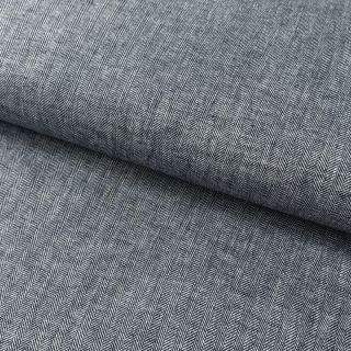Bawełniany len Fishbone navy