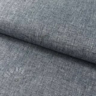 Bawełniany len Fishbone navy