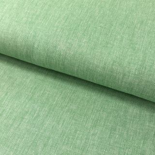 Bawełniany len Fishbone green