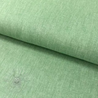 Bawełniany len Fishbone green