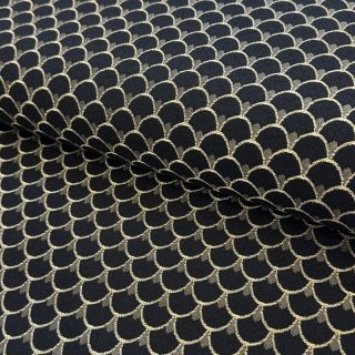 Tkanina dekoracyjna jacquard Dragon allover noir