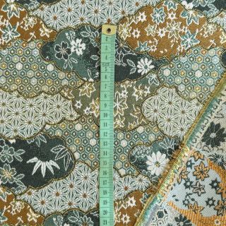 Tkanina dekoracyjna jacquard Nuage allover kaki