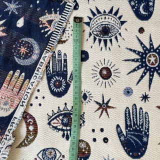 Tkanina dekoracyjna jacquard Namaste allover blanc