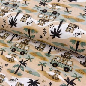 Dzianina Safari animals design A digital print