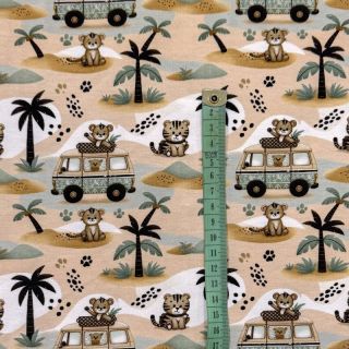 Dzianina Safari animals design A digital print