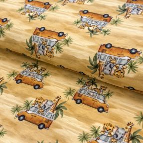 Dzianina Safari animals design B digital print