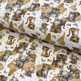 Dzianina Safari animals design C digital print