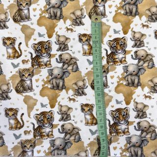 Dzianina Safari animals design C digital print