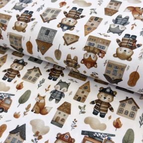 Dzianina Bears on a mission design A digital print