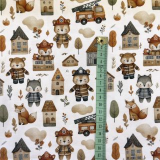 Dzianina Bears on a mission design A digital print