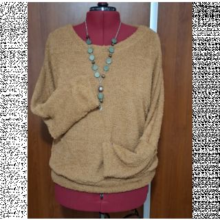 Dzianina swetrowa Paris bouclé brown