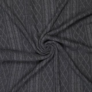 Dzianina żakardowa CHAIN dark grey