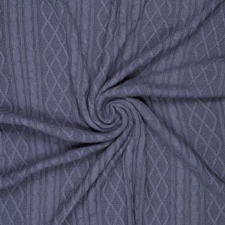 Dzianina żakardowa CHAIN steel blue