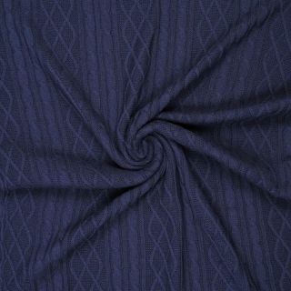 Dzianina żakardowa CHAIN navy