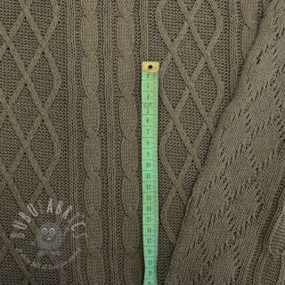 Dzianina swetrowa Jacquard CHAIN camo green