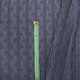 Dzianina żakardowa CABLE steel blue