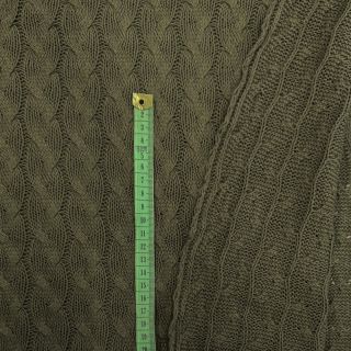 Dzianina żakardowa CABLE camo green