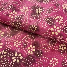 Tkanina bawełniana BATIK NEW design I cerise