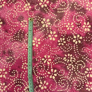 Tkanina bawełniana BATIK NEW design I cerise