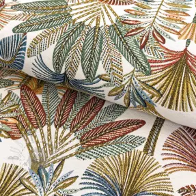Tkanina dekoracyjna jacquard Mayorque blanc