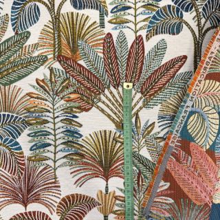 Tkanina dekoracyjna jacquard Mayorque blanc