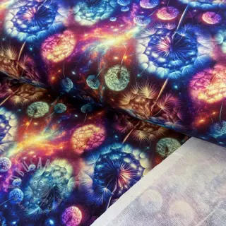 Dresówka Fantasy flowers design A digital print