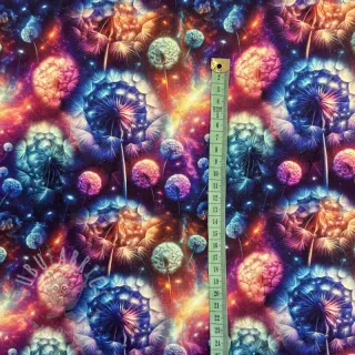 Dresówka Fantasy flowers design A digital print