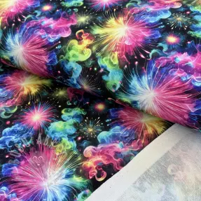 Dresówka Fire works design A digital print