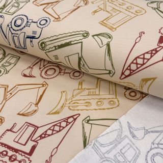 Dresówka WORK VEHICLES sand digital print