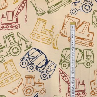Dresówka WORK VEHICLES sand digital print
