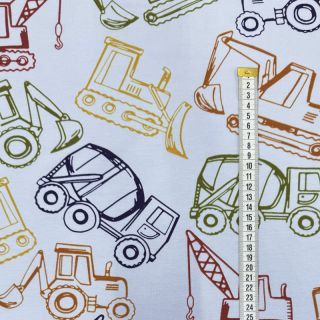 Dresówka WORK VEHICLES light blue digital print