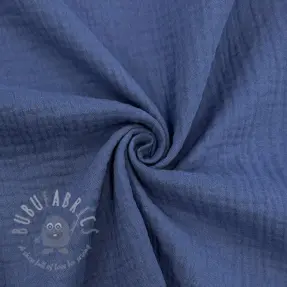 Muślin double gauze midnight blue