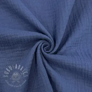 Muślin double gauze midnight blue