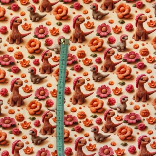 Dżersej 3D Knitted Cuties design B digital print