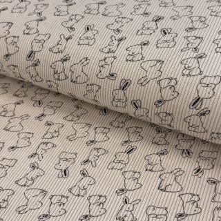 Sztruks STRETCH Small bunny design A